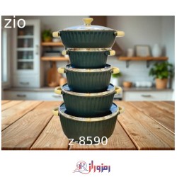 سرویس قابلمه 10 پارچه چدن اصل زیو مدل Z-8590